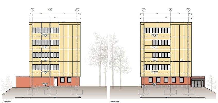 Ansicht Ost und West