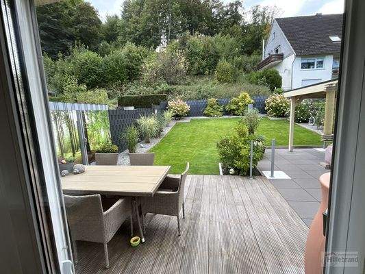 Blick aus dem Wohnzimmer