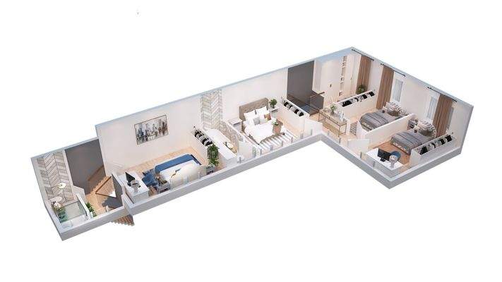 OG 1 und 2 rechter Gebäudeteil