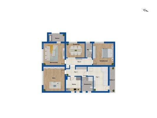 Grundriss Obergeschoss