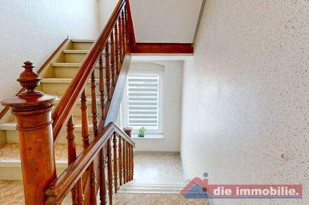 Treppenaufgang zu den oberen Etagen