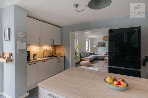 Küche Sicht Wohnzimmer