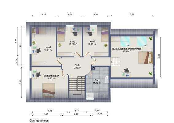 Grundriss Dachgeschoss