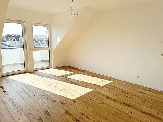 Schlafzimmer mit Balkon