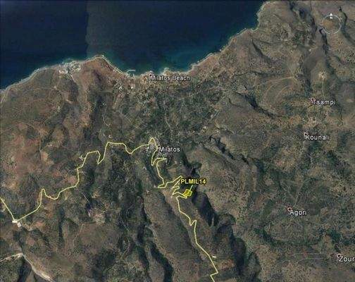 Kreta, Milatos: Zwei benachbarte Grundstücke mit Meerblick zu verkaufen