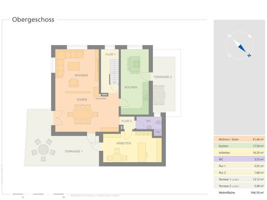 Grundriss Obergeschoss