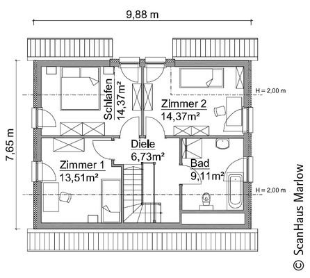 SH-122-FS-Variante-A-Dachgeschoss