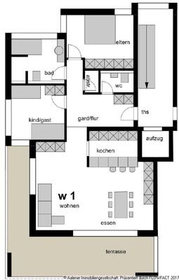 Grundriss Wohnung 1