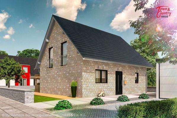 Ansicht Straße Verblendfassade