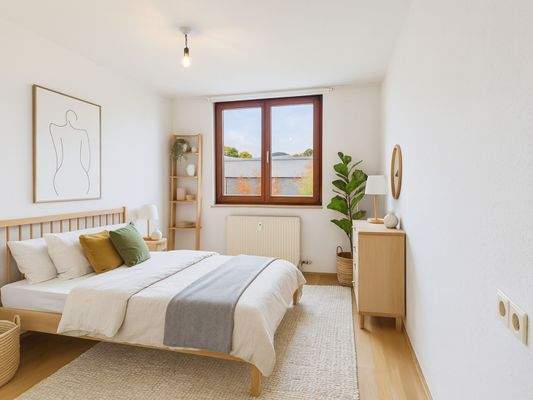 Schlafzimmer gestaged