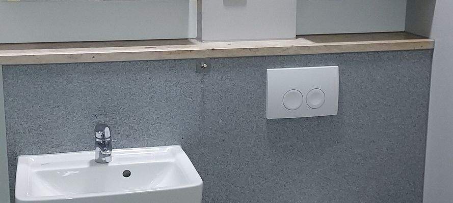 WC,  Waschbecken Büro EG