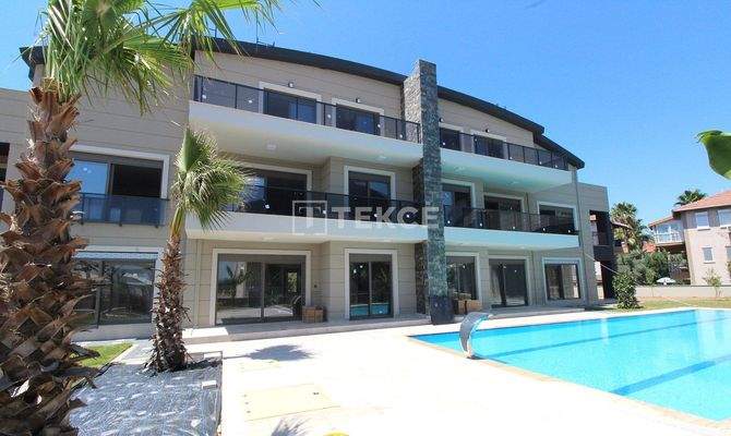 Flats in a Compound with Pool Near Golf Courses in Belek Turkey