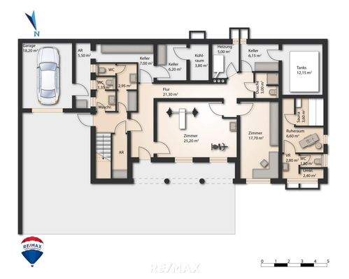 Grundriss GH UG 8530