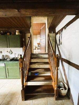 Treppe zum Wohnzimmer