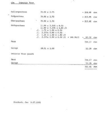 Wohnflächenberechnung