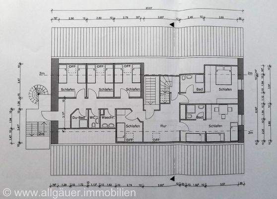 Grundriss Vorderhaus OG3