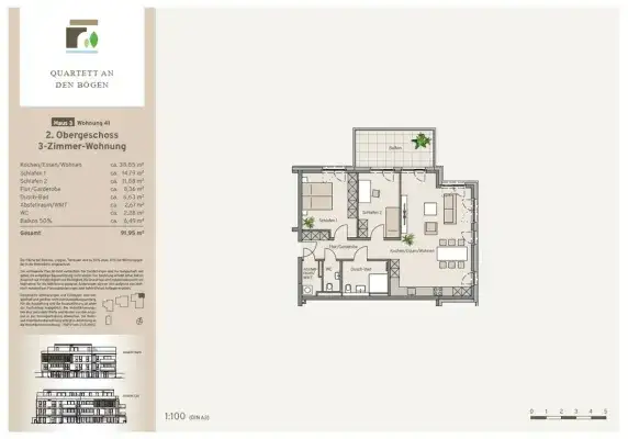 Haus 3 - Wohnung 43 - Kaufpreis 455.900 €