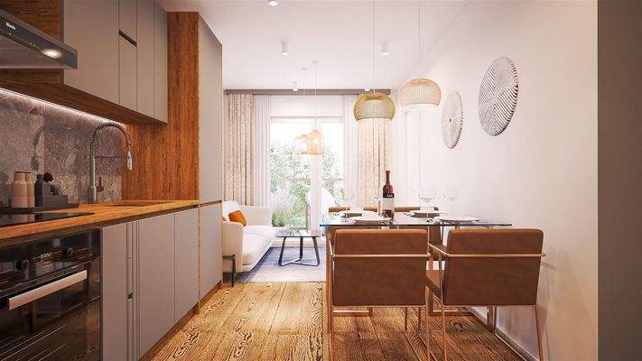 Muster: Koch- und Essbereich