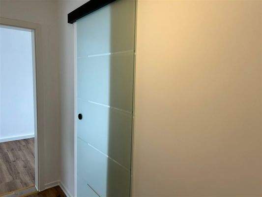 Glasschiebetür in die Küche