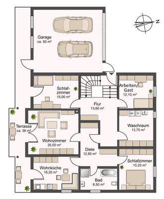 Grundriss Gartengeschoss