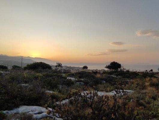 Kreta, Gerani: Erstklassiges Grundstück mit Meerblick nahe Rethymno zu verkaufen