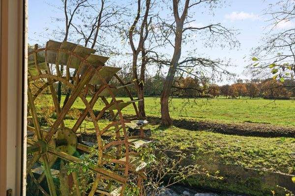 Das historische Mühlrad als Wahrzeichen