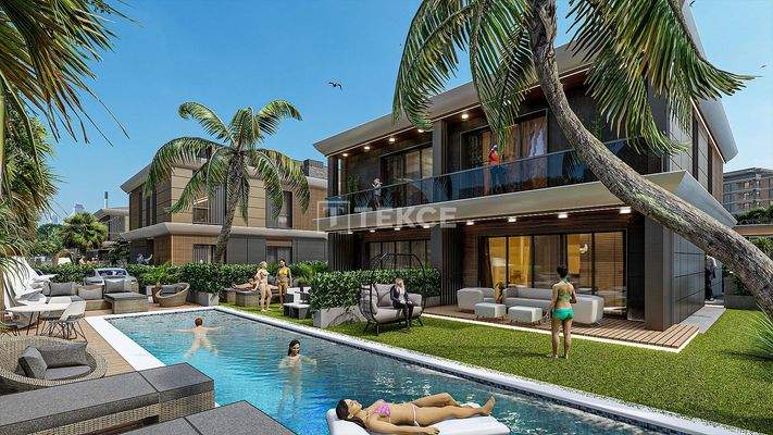 4-Bedroom Villas with Pool in Antalya Muratpaşa