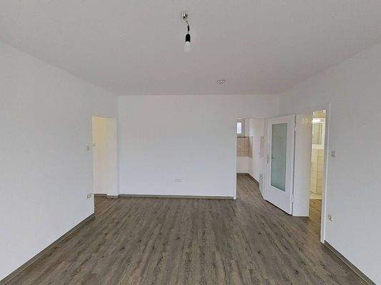 Ansicht II: Wohn- und Esszimmer