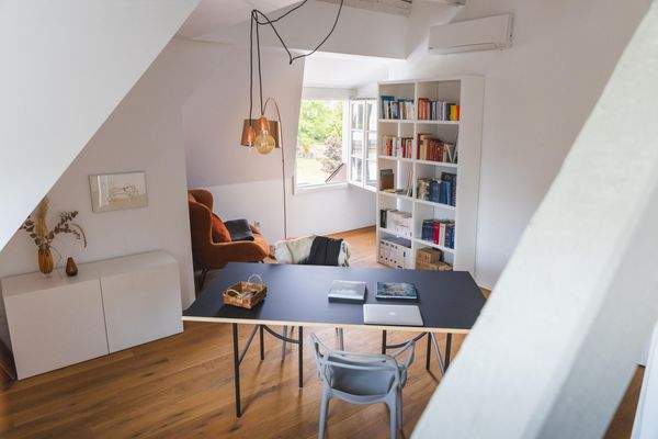 Arbeitsbereich im Dachgeschoss