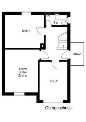 Grundriss Obergeschoss
