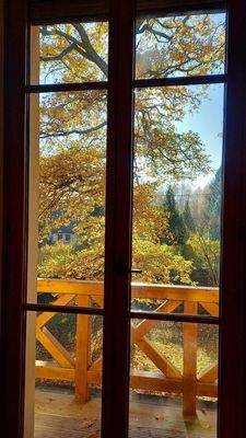 Balkon in der ersten Etage