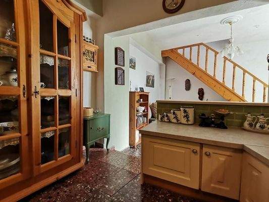 Kreta, Kritsa: Drei-stöckiges Dorfhaus mit zwei Schlafzimmern und schöner Aussicht