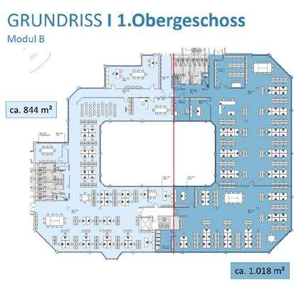 Grundriss 1 OG Modul B