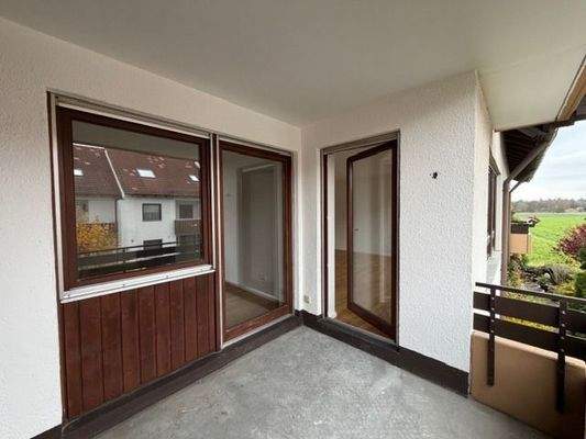 Süd-Balkon für Wohn- u. Kinderzimmer