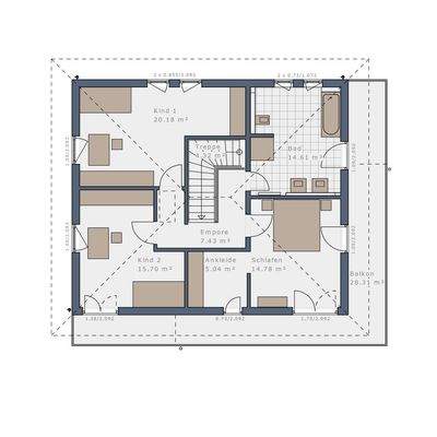 Grundriss Obergeschoss