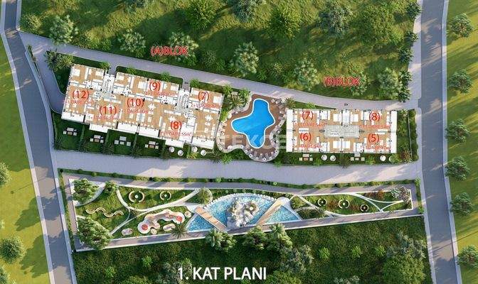 Sea-View Properties in Girne Alsancak with Swimming Pool