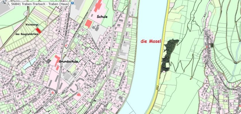 Lage Grundstück 933 qm/  oberhalb der Stadt 