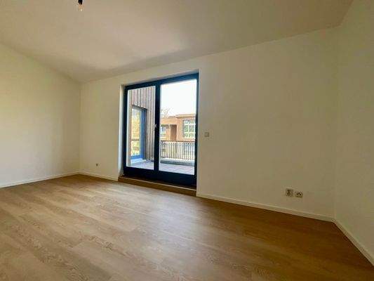 Schlafzimmer und Balkon