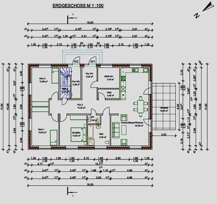 EG-Wohneinheit Grundriss