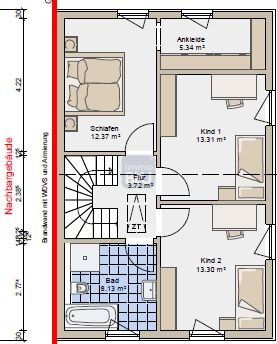 Grundriss OG, beispielhaft