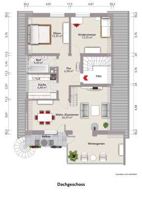 Grundriss Dachgeschoss