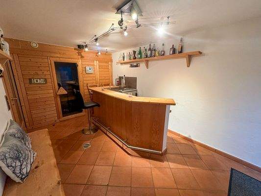 Partykeller mit Sauna