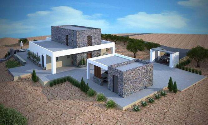 Kreta, Kokkino Chorio: Sofort bebaubares Grundstück mit Meerblick zu verkaufen