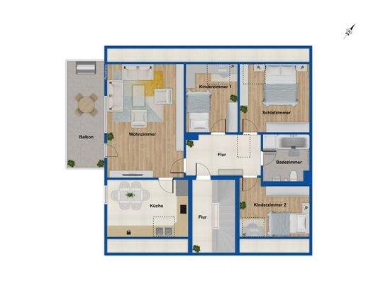 Grundriss Obergeschoss