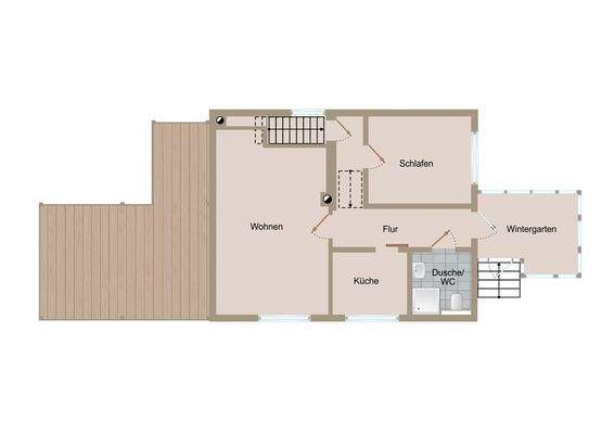 Grundriss-Skizze Erdgeschoss