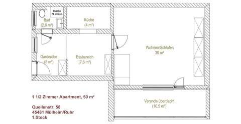Mülheim an der Ruhr Wohnen auf Zeit, möbliertes Wohnen