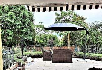 Teilm der Terrasse