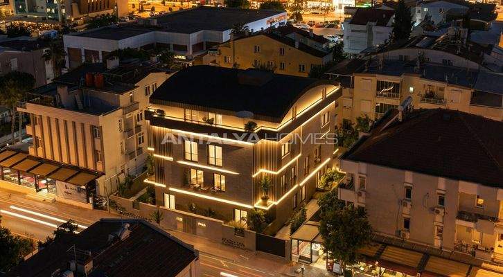 Apartments for Sale in a Project 400 M from the Sea in Lara Antalya