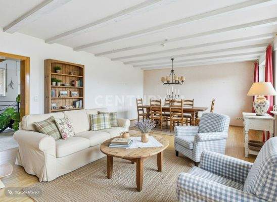 KI generierter Wohn- und Essbereich