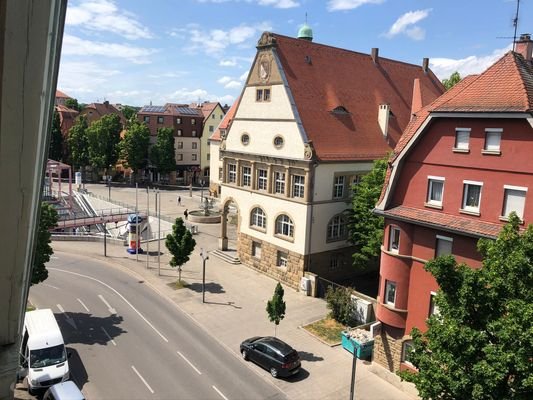 Blick auf den Wilhelm Geiger Platz